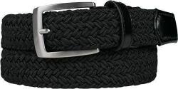 Alberto Basic Braided Mens Black 105 cm 105 Szalag (1008330-999-105)