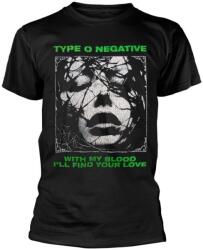 Type O Negative With My Blood Black L Ing (PH13517L)