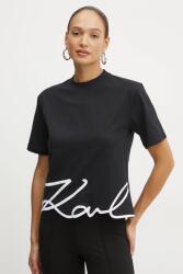 Karl Lagerfeld tricou din bumbac KARL SIGNATURE PPYA-TSD08L_99X (A1W17013)
