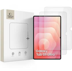 Tech-Protect Folie Protectie Ecran Tech Protect Fit Plus Samsung Galaxy Tab S11 Ultra Tab S10 Ultra Sticla Securizata Full Glue Set 2 bucati 2.5D (fol/ec/lit/gl/sgt/st/fu/se/25) - pcone