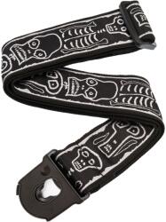 Daddario Joe Satriani Planet Lock Guitar Strap Skull N Bones