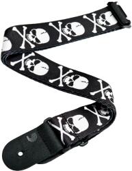 Daddario Woven Guitar Strap Cross Bone Skull