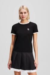 Karl Lagerfeld tricou pentru femei din bumbac IKON 99KK-TSD12M_99X (A3W17078)