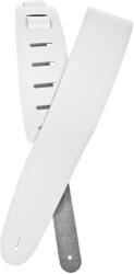 Daddario Basic Classic Leather Guitar Strap White