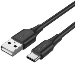 Vention USB 2.0 A - USB-C kábel 3A 0, 25m fekete (CTHBC) (CTHBC) (CTHBC)