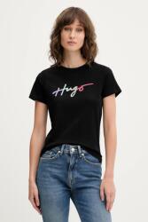 HUGO tricou din bumbac Deloris_3 9BYA-TSD06Y_99X (50533059)