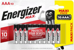 Energizer MAX LR03 AAA elem alkáli 10 db (ár/bliszter) (EMAAAB10)