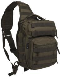 Mil-Tec Assault small egy vállpántos hátizsák, olíva színű 10L