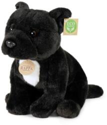 Rappa Plüss kutya Staffordshire bullterrier 30 cm fekete KÖRNYEZETBARÁT (RP210097)
