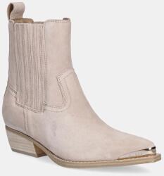 Guess cizme de cowboy din piele întoarsă LANNA2 9BYA-OBD0KA_02X (FLTLN2.SUE10.NATU)