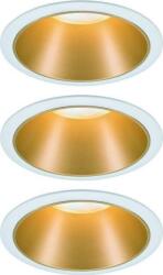 Paulmann 93406 Cole Coin Beépíthető lámpa 3 részes készlet LED 6.50 W Fehér, Arany (PL93406) (PL93406)