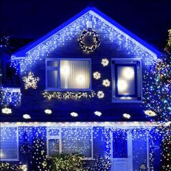 alloet 300 LED-es Karácsonyi Jégcsap Fényfüzér, Izzósor, 15 M-kék
