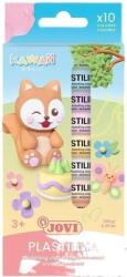 JOVI Kawaii Argilă de modelare pentru copii 10 x 15 g (KW90/10)
