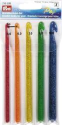 PRYM Pop 5 Cârlige din plastic 5 mm-6 mm-7 mm-8 mm-9 mm-10 mm (<![CDATA[218599-PRYM]]>)