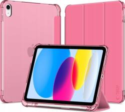 Tech-Protect ZONE TP SC Pen Holder Hybrid Smart Case mappa tok közepesen ütésálló érintőceruza tartó érintőceruza nélkül színes átlátszó hátlap Apple iPad 10.9 (2022) magenta (5906302372102) (5906302372102)