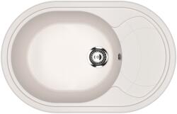 Ulgran U-610-331 Csepegtetőtálcás Gránit Mosogató - Ovális, Homok (U-610-331) - watermarkt