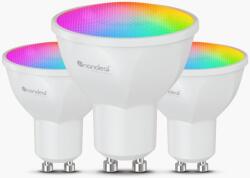 Nanoleaf Essentials Smart LED Spot izzó 5W 400lm 2700-6500K GU10 - RGBCW (3 db / csomag) (NF080B02-3GU10) (NF080B02-3GU10)