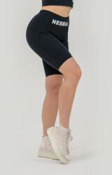NEBBIA Pantaloni scurți pentru femei Biker High Waist Gym Therapy Black XS