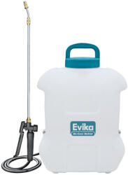 Evika DJ160 permetező, 16 liter, fehér, akkumulátoros, vízálló kapcsolós, teleszkópos fém szórókarral, háti hevederes (TC256074)