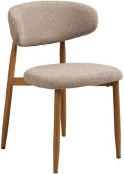 House Nordic Levanto étkezőszék, homokszín, fahatású lábak, tölgyfa (1001475) - geminiduo