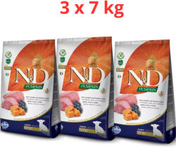 N&D Dog Grain Free Puppy Mini Bárány & Áfonya Sütőtökkel 3x7kg