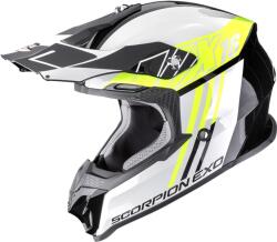 Scorpion VX-16 EVO Air Lignes motokrossz bukósisak fekete-fluo sárga