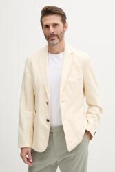 United Colors of Benetton blézer vászonkeverékből bézs - bézs 52