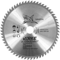  VERKE vídiás körfűrész tárcsa vágótárcsa 250x32 mm 60T V44056 (V44056)