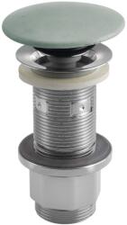 SAPHO Sapho, mosdó lefolyó 5/4", klikk-klakk, betondugóval, 10-80mm, matt zöld, FG923 (FG923)