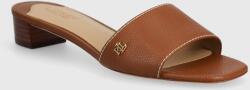 Lauren Ralph Lauren bőr papucs Fay barna, női, magassarkú, 802925259003 - barna Női 36