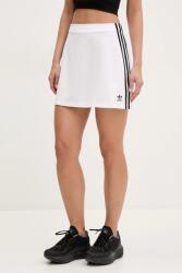 adidas Originals szoknya 3-Stripes fehér, mini, harang alakú, JD0284 - fehér S