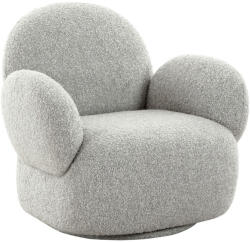 House Nordic Messina fotel forgó funkcióval, bouclé, világosszürke (1101183) - leziter