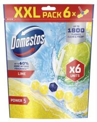 Domestos WC frissítő blokk, 6 db-os, DOMESTOS "Power 5", lime (64403038) - iconink