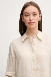 Benetton риза дамска от лен (5BML5QB75) - answear - 87,99 лв