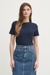 Tommy Hilfiger pamut póló női, fehér, WW0WW40587 - sötétkék XS - answear - 20 990 Ft
