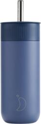 Chilly's Cană termică Series 2 cu pai, 500 ml, bleumarin (C500S2SWWBLU)