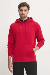 Tommy Hilfiger pamut melegítőfelső piros, férfi, melange, kapucnis, MW0MW37235 - piros S