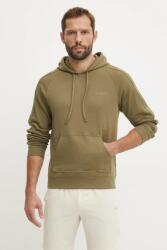 HUGO BOSS pamut melegítőfelső fekete, férfi, nyomott mintás, kapucnis, 50520502 - zöld S