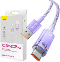 Baseus Gyorstöltés USB-C Baseus 6A, 1 m, Lila