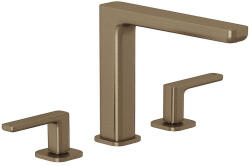Kludi KLUDI-RENON 3-lyukas mosdócsap leeresztő szeleppel, BRONZE szálcsiszolt bronz (42393N175)