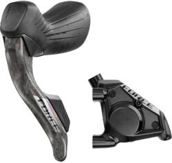SRAM Schimbător/frână hidraulică SRAM Force AXS E1 Carbon, stânga, 2x12/13, Flat Mount, furtun 950 mm