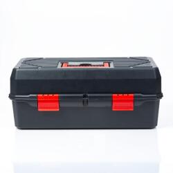 Handy Kinyitható tálcás szerszámosláda - műanyag - 250 x 495 x 230 mm (10986) - hasznos-holmik