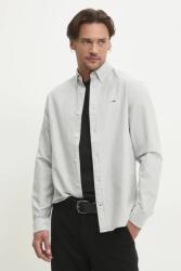 Tommy Hilfiger pamut ing férfi, legombolt galléros, szürke, regular, DM0DM21298 - szürke M