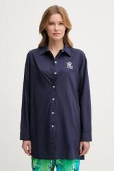 Ralph Lauren pamut ing női, galléros, sötétkék, relaxed, 20529276 - sötétkék XS