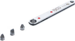 BGS technic Speciális racsnis bit, ultra vékony | hatszögletű foglalat 6, 3 mm (1/4") | beleértve 4 speciális bitet, 115