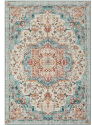 Songmics Home Vintage Stílusú Szőnyeg Türkiz-Korall Mintázattal (EUZ-TAR032Q01)