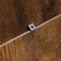 VASAGLE Slim Cipősszekrény 3 Billenő Ajtóval Rusztikus Barna (EUZ-LBC030X01V1) - prodis