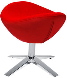 King Home Egg Széles Lábtartó Kasmírgyapjú Piros Forgatható (KHM-HE-066-SH01-RED-OTTO)