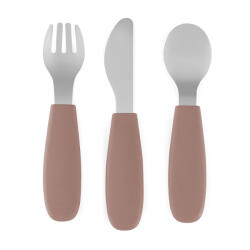 PETITEMARS PETITE&MARS Rozsdamentes acél evőeszköz készlet Take&Match Velvet Latte 12m+