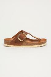 Birkenstock bőr flip-flop Gizeh Big Buckle barna, női, lapos talpú, 1018745 - barna Női 36